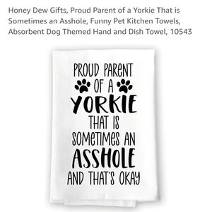 Yorkie Parent Kitchen Towel